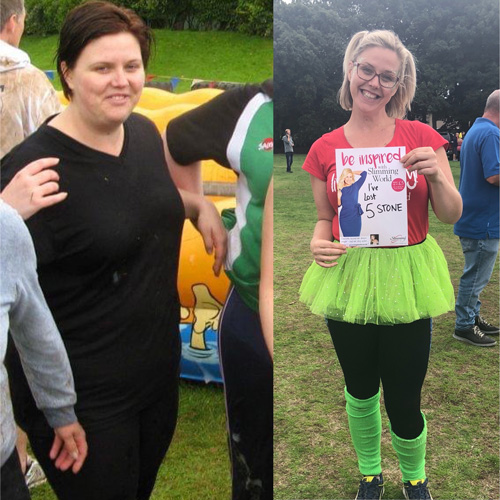 Suzy before and after - World Photo Day - Slimming World Blog