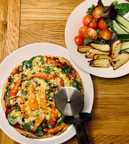 Mexican pizza omelette topping-pizza omelette-slimming world blog