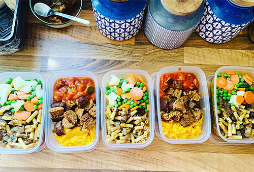 Slimming World lunches prepared for the week