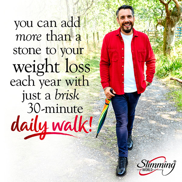 Slimming World member walking