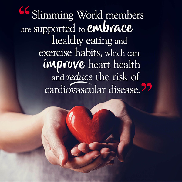 Slimming World members embrace healthy eating and exercise habits to imrove heart health and reduce the risk of cardiovascular disease