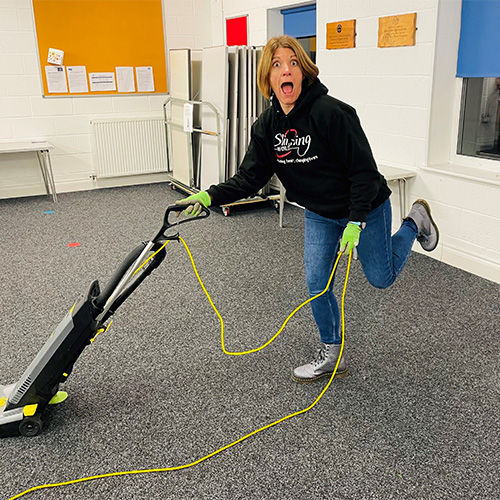 Consultant Kerry hoovering