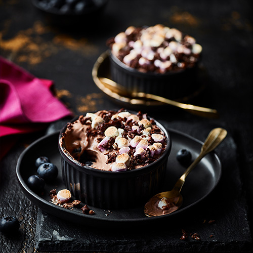 S'mores chocolate pots