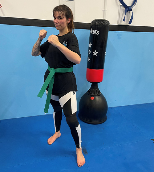 Lisa Sudlow kickboxing