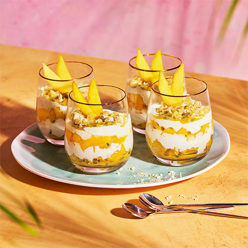 New Hi-fi bar recipe mango and passion fruit fools