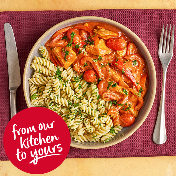 Slimming World Kitchen week 82 - quick as a flash chicken pasta paprikash - header