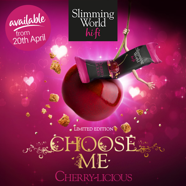 Slimming World Hi-fi - Limited edition Cherry-licous. Available from 20th April