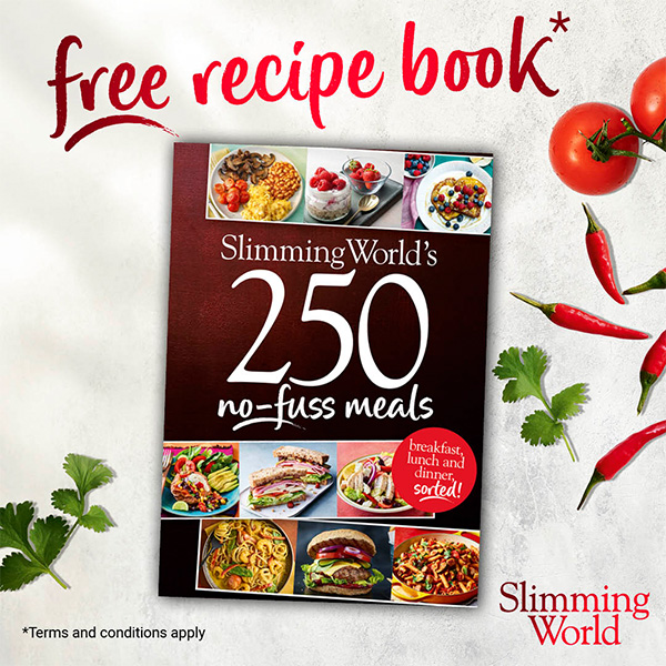 free recipe book* Slimming World's 250 no-fuss meals cookbook *Terms and conditions apply