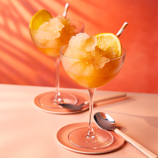 Aperol spritz slushies
