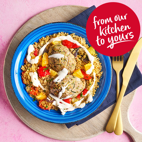 Slimming World Kitchen, week 29: orange and fennel seed pork koftas and cauli couscous - header