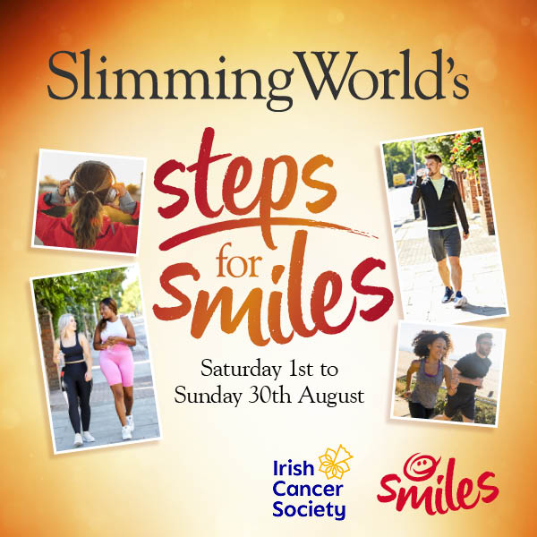 Slimming World's Steps for Smiles challenge, Saturday 1 to Sunday 30 Aug